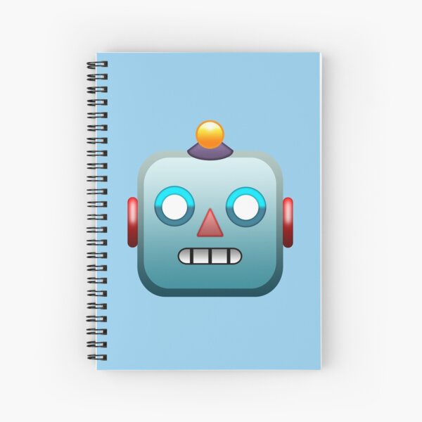 Emoji Robot Spiral Notebook