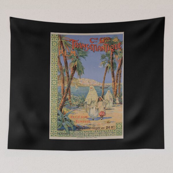 Item preview, PLM Tunisie Algerie vintage travel poster designed and sold by stickart-marek.