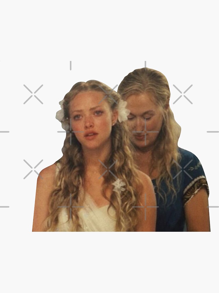 Donna And Sophie From Mamma Mia Sticker For Sale By Maiahcast27 Redbubble