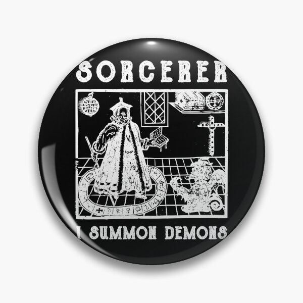 Item preview, Faustus Woodcut Sorcerer I Summon Demons designed and sold by h44k0n.
