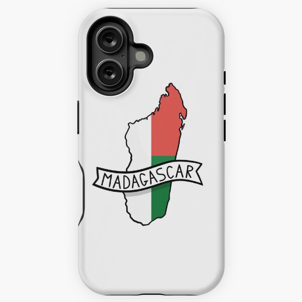 Item preview, Madagascar Flag Map Sticker designed and sold by Drawingvild.