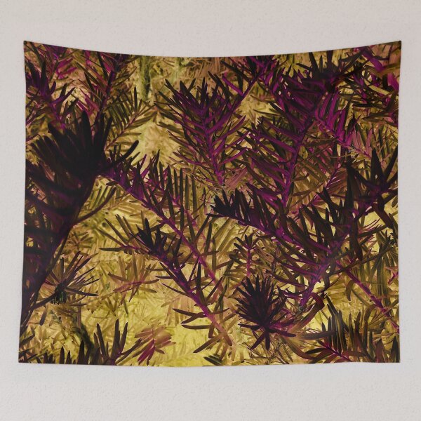 Item preview, Brown Yellow Inverted Pine Pattern designed and sold by wildjellybeans.