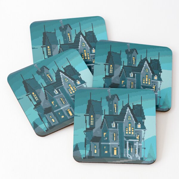 Item preview, Pixelated Old Mansion designed and sold by HopeDetour.