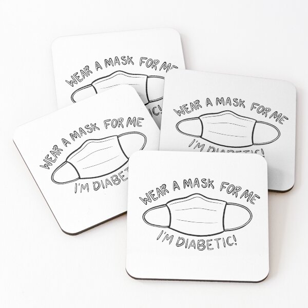 Item preview, Wear a Mask for Me I'm Diabetic! designed and sold by Mackenzie Todd.