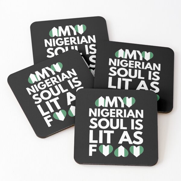 Item preview, My Nigerian Soul is Lit AF designed and sold by HelloFromAja.