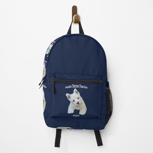 Westie puppy Westie Terrier Fanclub WTF?! Backpack