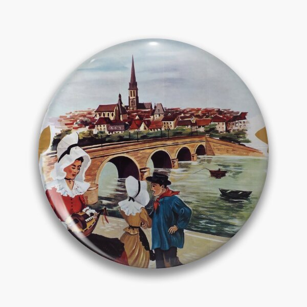 Artikelvorschau, Bergerac 1961 vintage travel poster entworfen und verkauft von stickart-marek.