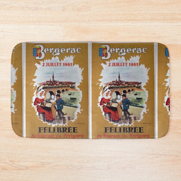 Artikelvorschau, Bergerac 1961 vintage travel poster entworfen und verkauft von stickart-marek.
