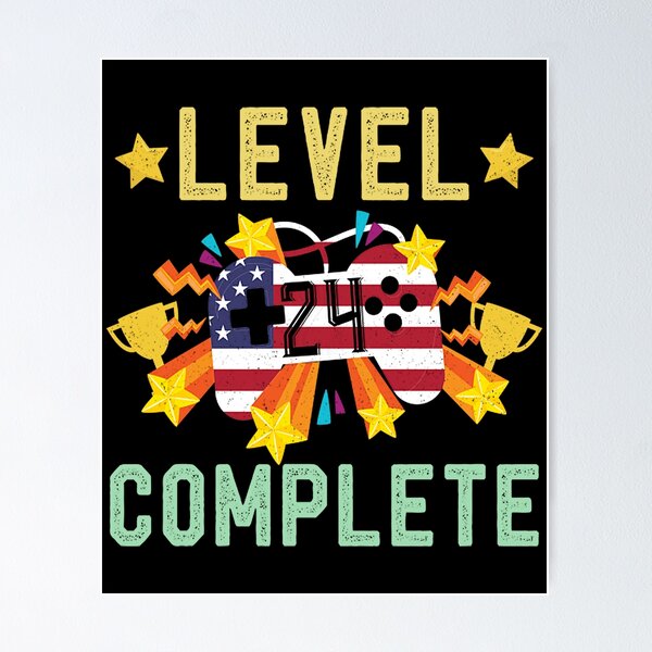 Item preview, Level 24 Complete 4th Of July Birthday Gift Vintage Wedding Present  designed and sold by rebeccabai442.