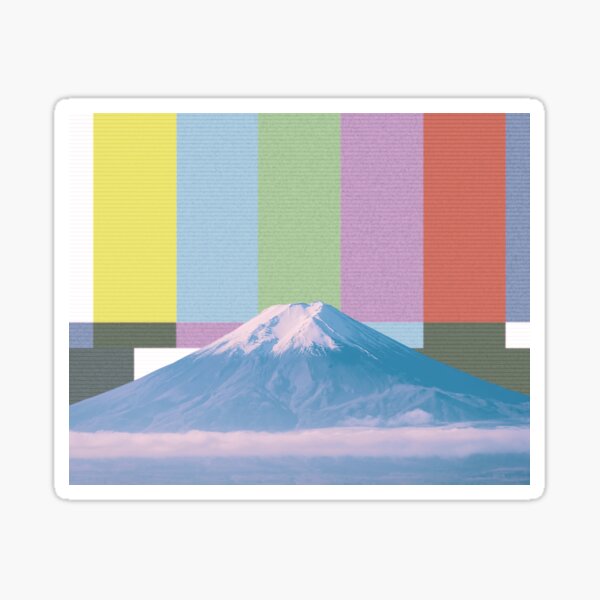 Fuji In Color Sticker For Sale By Escapz Redbubble