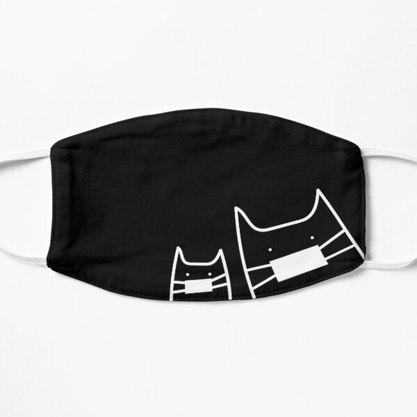 Katzen mit Masken Flache Maske