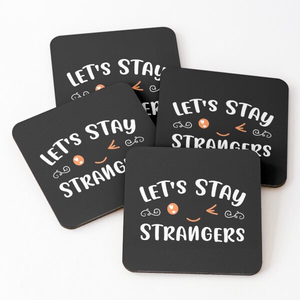 Item preview, Womens Let's Stay Strangers Design for Aesthetic Ethic Philosopher V-Neck print designed and sold by AYDreamers.