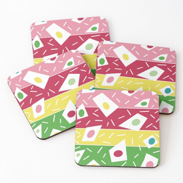 Item preview, Summer garden geometric abstract stripe spot design designed and sold by OakendOriginals.