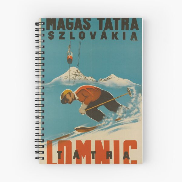 Item preview, Magas Tatra Szlovakia vintage travel poster designed and sold by stickart-marek.