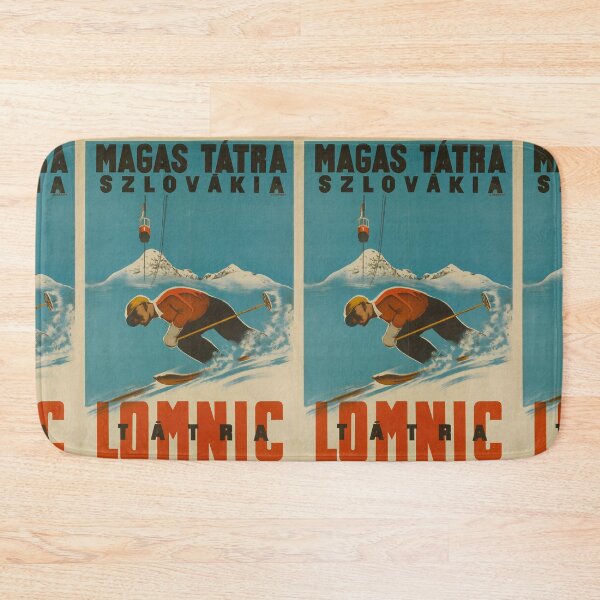 Item preview, Magas Tatra Szlovakia vintage travel poster designed and sold by stickart-marek.