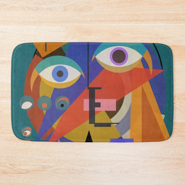 Item preview, Bauwie Square Blue (Original Artwork) designed and sold by Big Fat Arts.