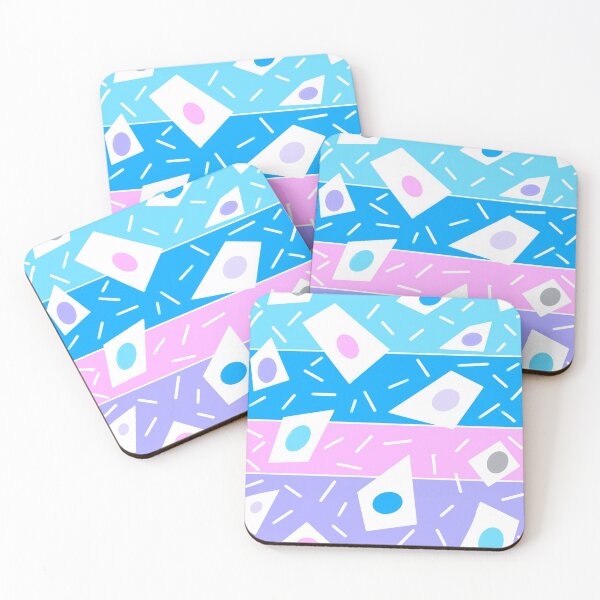 Item preview, Summer blues  geometric abstract stripe spot design designed and sold by OakendOriginals.