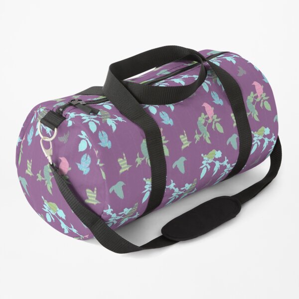 Shetland Starling - purple background Duffle Bag