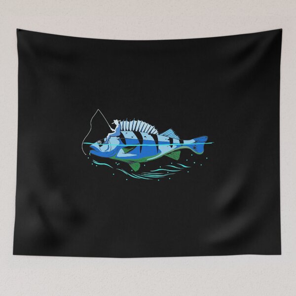 Item preview, Giant blue fish fishing designed and sold by redshirtz.