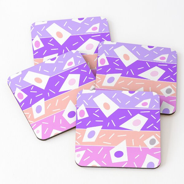 Item preview, Blue and purple  geometric abstract stripe spot design designed and sold by OakendOriginals.