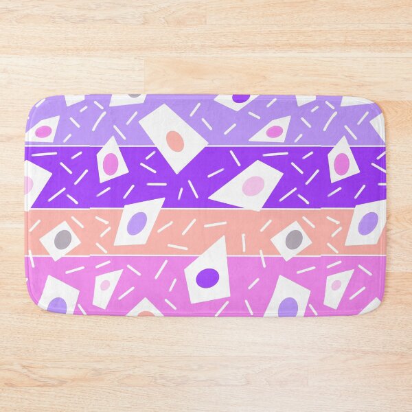 Item preview, Blue and purple  geometric abstract stripe spot design designed and sold by OakendOriginals.