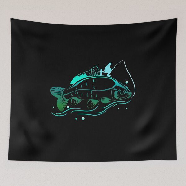 Item preview, Giant green fish fishing designed and sold by redshirtz.