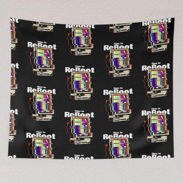 Item preview, Time to Reboot. Computer Funny. Dark background. designed and sold by shirtdan.
