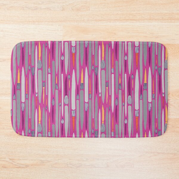 Item preview, Colorful Artist Brushes on Pink designed and sold by RPuniquedesigns.