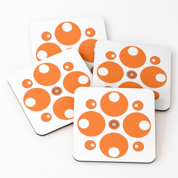 Item preview, orange and white abstract art inspired design designed and sold by pauloneill-art.