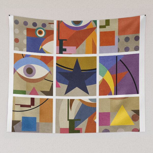 Item preview, David Bauwie Squares (Original Artwork) designed and sold by Big Fat Arts.