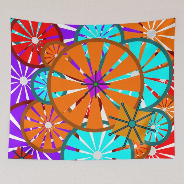 Item preview, colourful abstract design designed and sold by pauloneill-art.