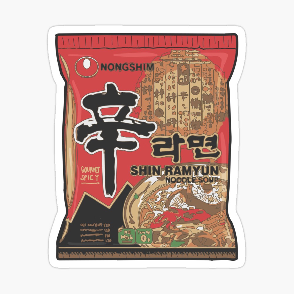 Nong Shim Ramyun Greeting Card By Annayenardi Redbubble