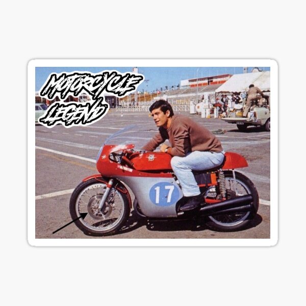 Item preview, Young Giacomo Agostini, Motorcycle Legend, MV Agusta Era designed and sold by ianearthcore.