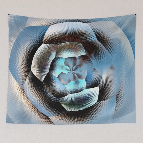 Item preview, Blue silver flower.o designed and sold by Sihamedtaha.