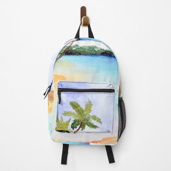Item preview, Watercolor Tropical Shoreline designed and sold by Makanahele.