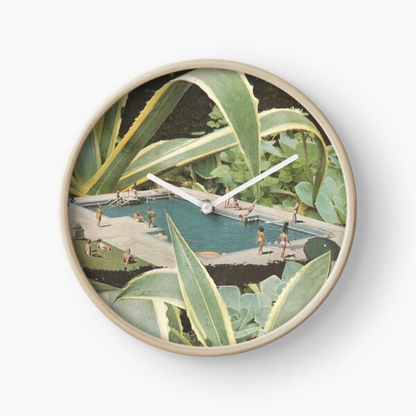 Swimming pool fun Clock