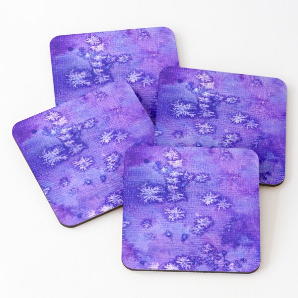 Item preview, Purple and Blue Abstract Snowflakes designed and sold by Sebastian Grafmann.