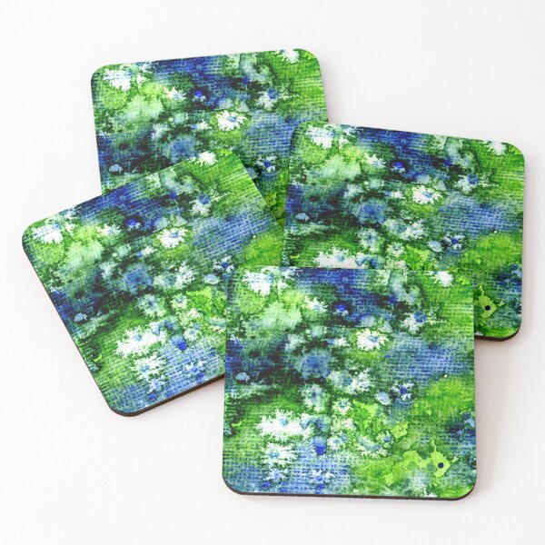 Item preview, Green and Blue Abstract Surface designed and sold by Sebastian Grafmann.