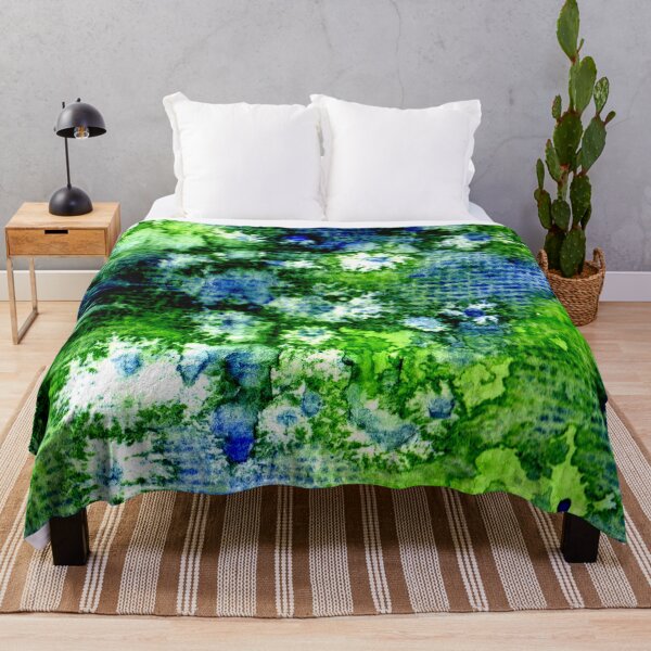 Item preview, Green and Blue Abstract Surface designed and sold by Sebastian Grafmann.