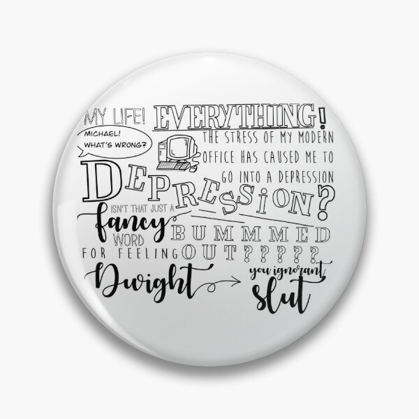Item preview, Dwight You Ignorant Slut designed and sold by Messy Confetti.