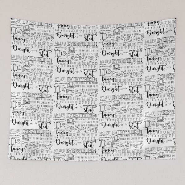 Item preview, Dwight You Ignorant Slut designed and sold by Messy Confetti.