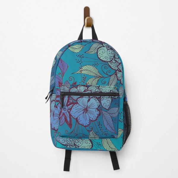 Item preview, Blue and Turquoise Floral Pattern Design designed and sold by Sebastian Grafmann.