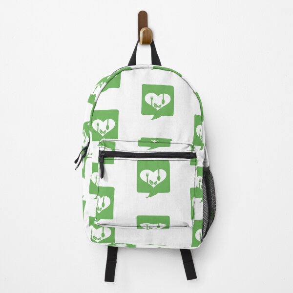 Item preview, Love for vegan food- with organic leaves and speech bubble for organic Vegetarian friendly diet designed and sold by Shawlin Islam.