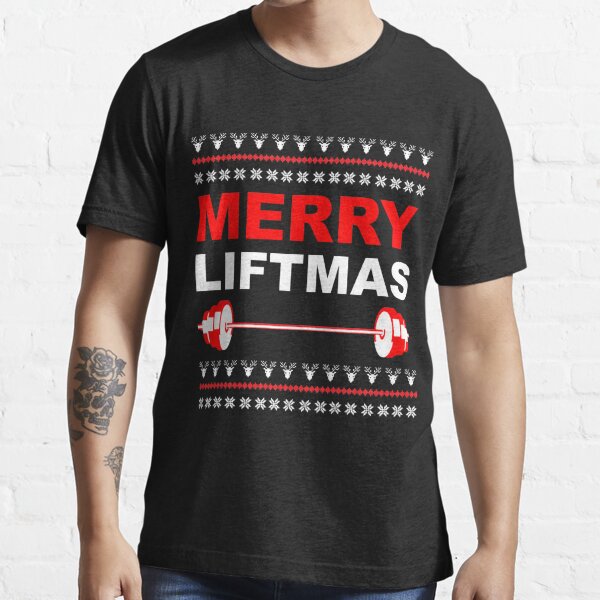 Merry Liftmas Shirt. Weight Lifting Shirt. Fitness Gifts. Ugly Christmas.  Fitness Apparel. Mens Christmas. Womens Christmas 