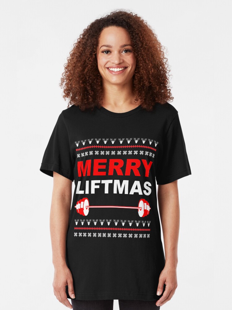 weightlifting christmas sweater