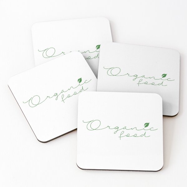 Item preview, Organic food calligraphy- Vegetarian food safety with green leaves designed and sold by Shawlin Islam.