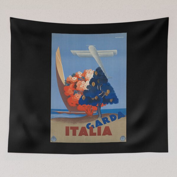 Item preview, ENIT Garda Italia vintage travel poster designed and sold by stickart-marek.