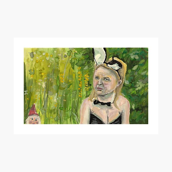 Item preview, Bridget Jones, bunny outfit illustration designed and sold by badmovieart.