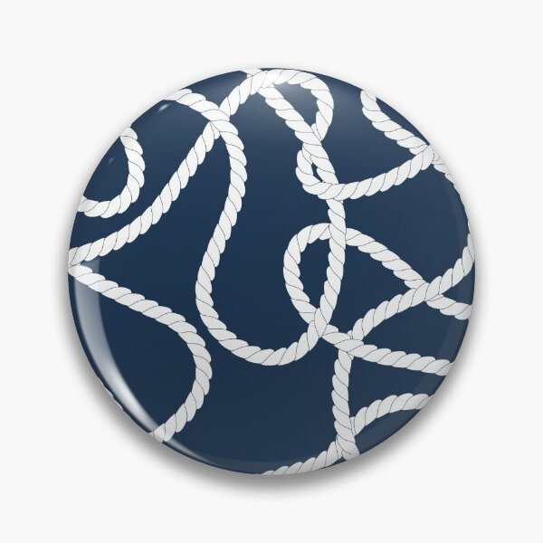 Item preview, Tangled rope in navy blue and white designed and sold by natalyon.