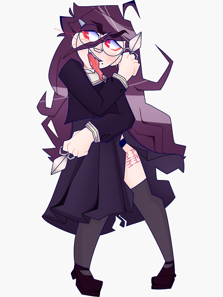 "Toko Fukawa/ Genocide Jack (jill/syo)" Sticker for Sale by matchaworm